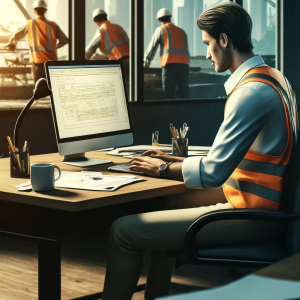 Contract administrator reviewing and managing contract documents, ensuring compliance with terms and conditions